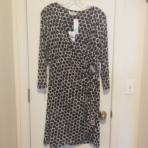 Calvin Klein Faux Wrap Knit Dress - XL